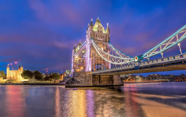 Panorama Londra Con Tower Bridge Tower Hill Inghilterra Regno Unito — Foto Stock