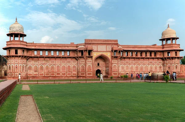 Palácio Jahangir dentro do Forte Vermelho Agra, Uttar Pradesh, Índia — Fotografia de Stock