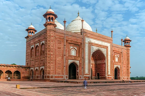 Taj Mahal chrám, Agra, Indie — Stock fotografie