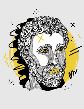 Agora. Yaratıcı klasik heykel. Tasarım baskısı, kıyafetler, çantalar, posterler vs..