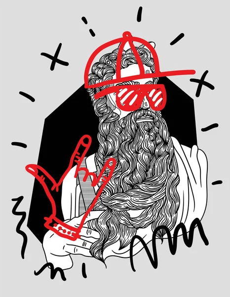 Vektör çizgileri klasik el çizimi illüstrasyon.