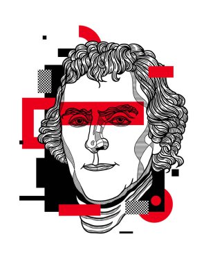 Vektör çizgileri klasik el çizimi illüstrasyon.