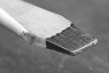 İş takım - tornavida yakından ile koyu arka plan