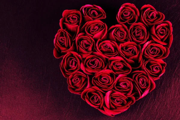 Sevgililer günü - kalp gül — Stok fotoğraf