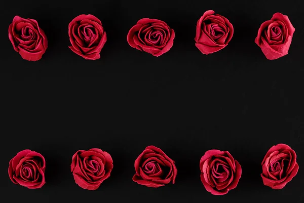 Dia dos Namorados - armação de rosas — Fotografia de Stock