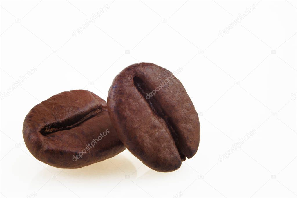 Two coffee beans