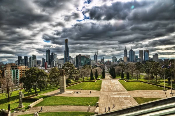 Мельбурн Shrine пам'яті — стокове фото