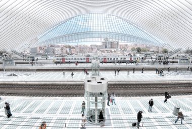 Liege tren istasyonu Belçika