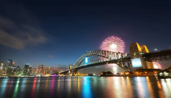 Nyår fyrverkerier, Australien — Stockfoto