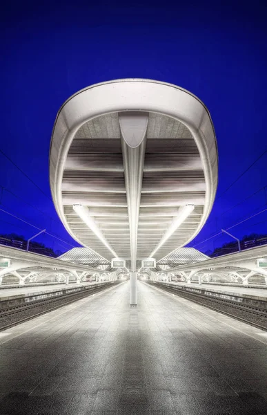 Uram Train Station-Belgium — Stock Fotó