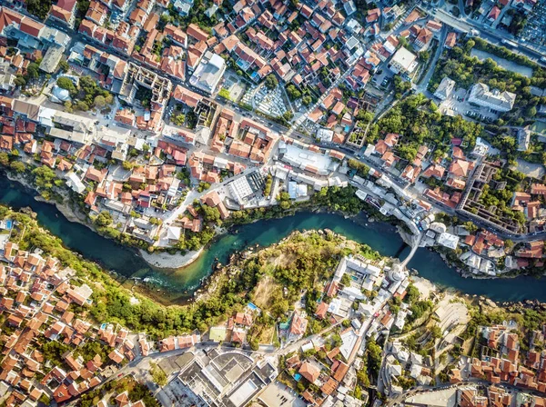 Mostar Drone Aerial, Bosnia y Herzegovina —  Fotos de Stock