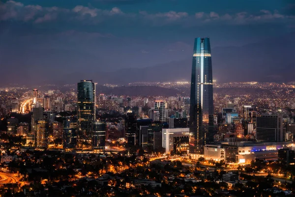 Skyline de Santiago de Chile —  Fotos de Stock