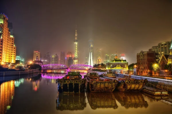 Shanghai manzarası, Çin — Stok fotoğraf
