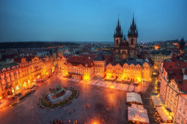 Рыночная площадь в Праге — стоковое фото