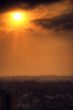 Kenya Nairobi, günbatımı