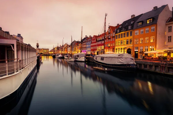Nyhavn Harbour Copenhague —  Fotos de Stock