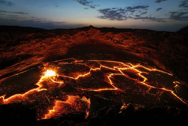 Erta Ale Volcano Ethiopia — Zdjęcie stockowe