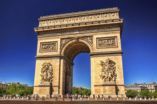 Arc de Triomf, ปารีส, ฝรั่งเศส — ภาพถ่ายสต็อก
