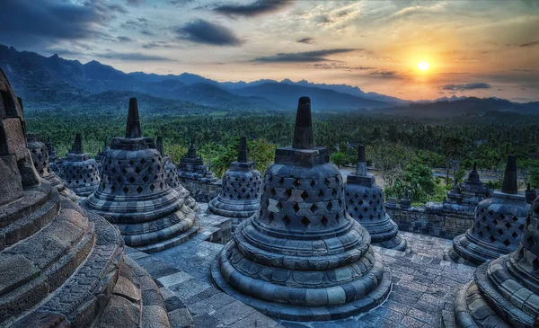 Borobudur Indonesien — Stockfoto