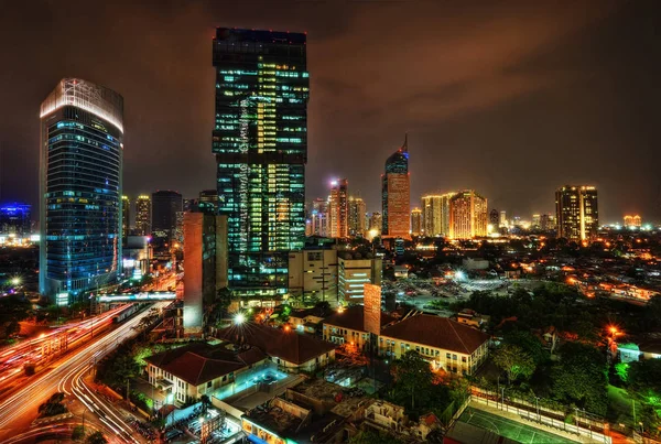 Skyline van Jakarta, Indonesië — Stockfoto