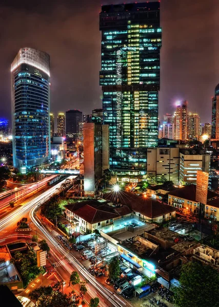 Skyline van Jakarta, Indonesië — Stockfoto