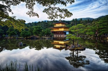Kinkakuji Tapınağı altın köşk Kyoto Japonya