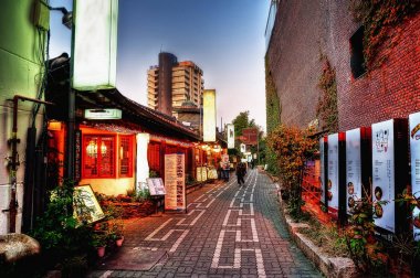 Insadong Ssamjigil alışveriş merkezi Seoul Korea.