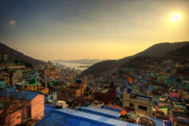 Busan Güney Gamcheon gecekondu