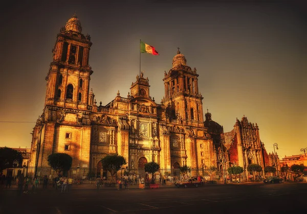 Kathedrale metropolitana de la ciudad de Mexico Mexiko Stadtzentrum — Stockfoto