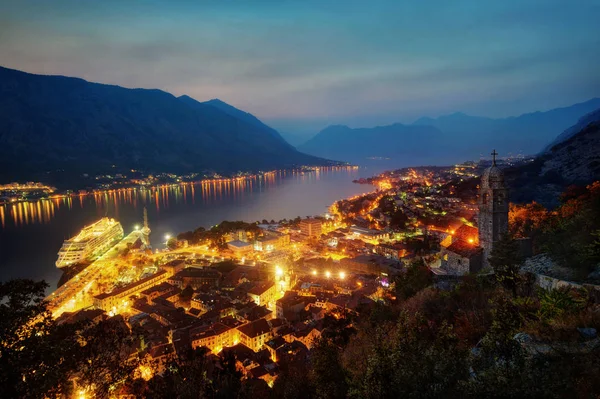 Sunset Kotor Montenegro — Fotografia de Stock