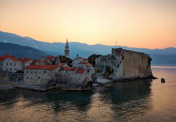 Montenegro Coast Village Sunrise — Stock Photo, Image