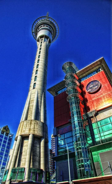 Auckland Sky Tower Nova Zelândia — Fotografia de Stock