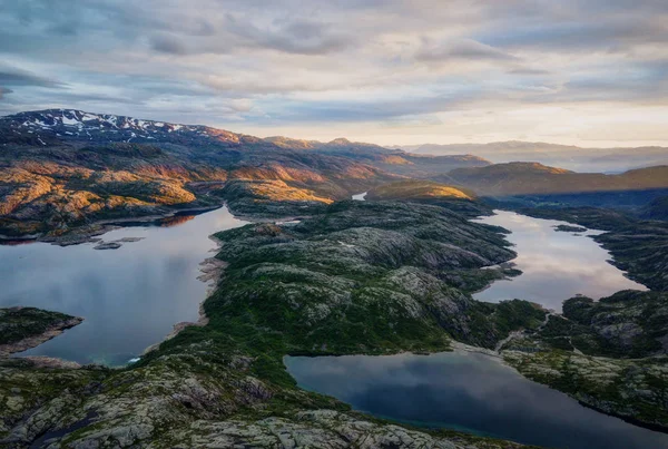 Parque Nacional da Noruega Sunset — Fotografia de Stock