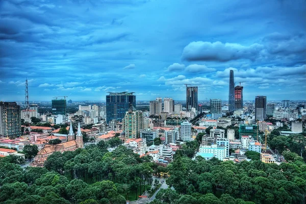 Cidade de Ho Chi Minh aérea — Fotografia de Stock