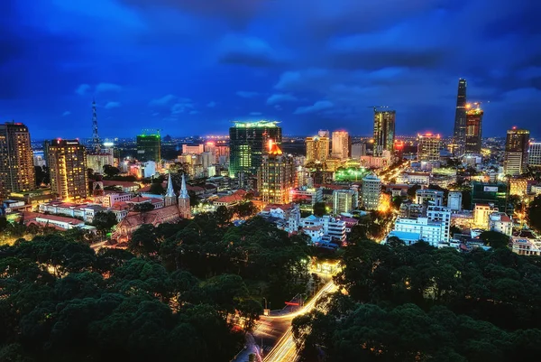 Cidade de Ho Chi Minh aérea — Fotografia de Stock