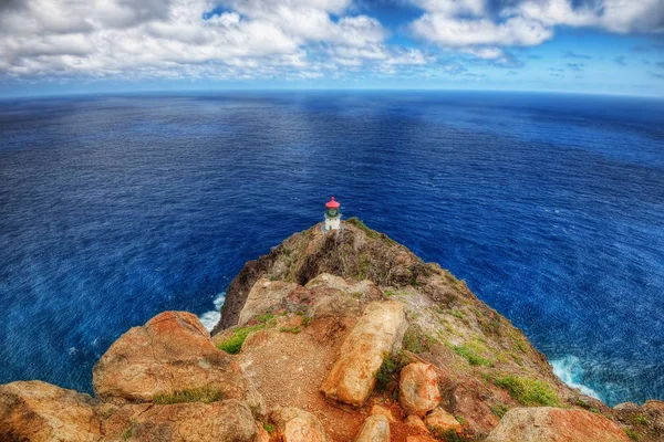 Hawaii kustweg en vuurtoren — Stockfoto