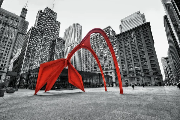 フラミンゴ彫刻シカゴ — ストック写真