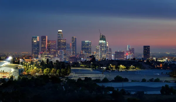 Los Angeles Skyline de Elysian Park — Photo