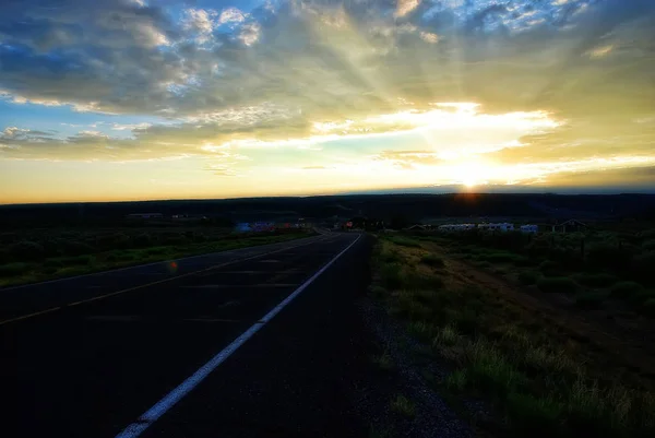 Hawaii Road into Sunset — Stock Photo, Image