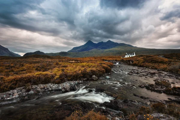 Sligachan Waterfall United Kingdom — Stock Photo, Image