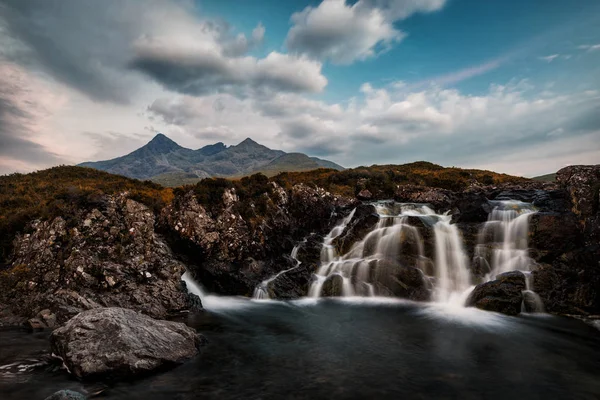 Sligachan Waterfall United Kingdom — Stock Photo, Image