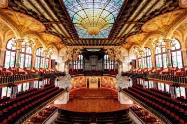 Barcelona Theater Symmetry clipart