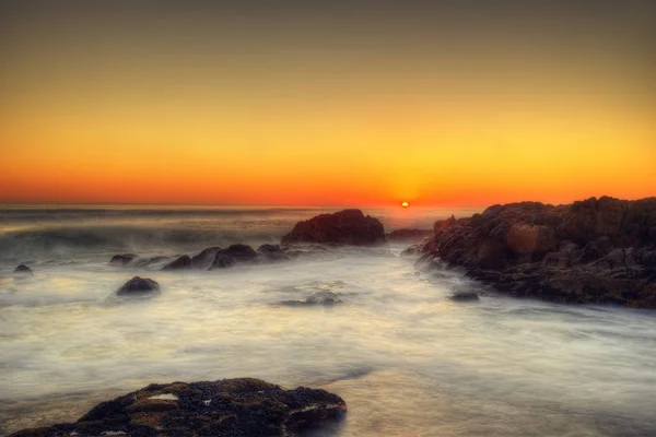 Południowej Afryki Capetown Plaża Zachód słońca — Zdjęcie stockowe