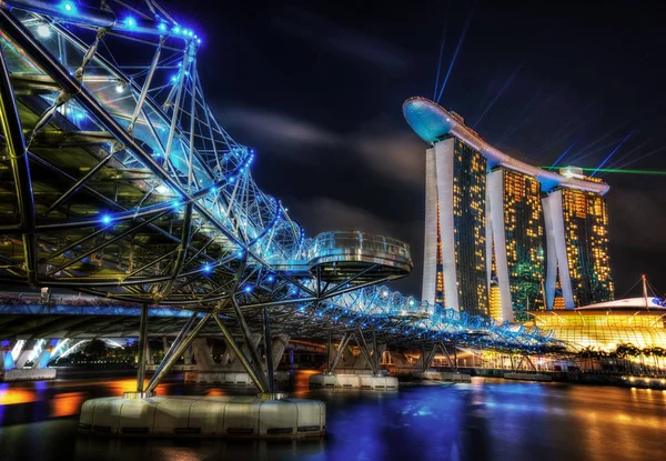 Σιγκαπούρη Helix γέφυρα — Φωτογραφία Αρχείου