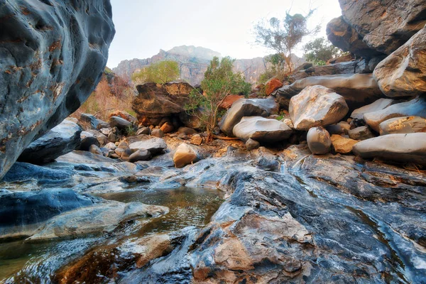 Cañón Snake Gorge en Omán — Foto de Stock