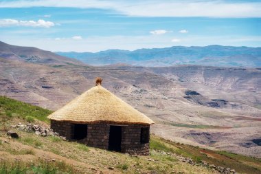 Lesotho dağlarda yaz