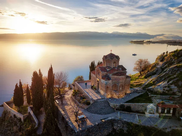 Igreja de São João, o Teólogo em Kaneo, Ohrid, Macedônia — Fotografia de Stock