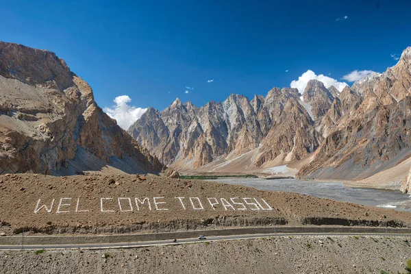 Góry wokół Pasu, Karakoram Highway, północny Pakistan, tak — Zdjęcie stockowe