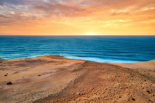 Playa Veril Manso Parque Nacional Jandia Sul Fuerteventura Espanha Pós — Fotografia de Stock