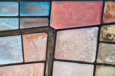 Güney Lanzarote, Kanarya Adaları 'nda Salinas de Janubio, HDR' de işlenmiş.